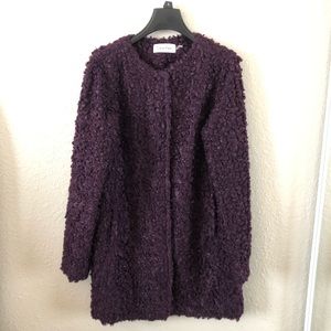 💜 2 for $30 - Calvin Klein Long Purple Coat